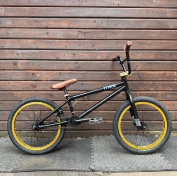 BMX Bike | 3 Piece Cranks | Custom Black & Gold | Excellent Condition for sale in Woking by T77BMX on SHIFTA marketplace. Top quality second-hand bikes online.