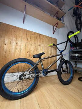 Cult Access Custom 20" Complete BMX Bike - Electric Blue/Gold Splatter - Vans Tyres for sale in Woking by T77BMX on SHIFTA marketplace. Top quality second-hand bikes online.
