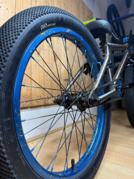 Cult Access Custom 20" Complete BMX Bike - Electric Blue/Gold Splatter - Vans Tyres for sale in Woking by T77BMX on SHIFTA marketplace. Top quality second-hand bikes online.