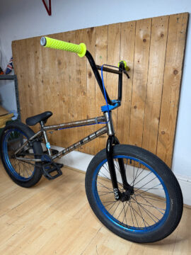 Cult Access Custom 20" Complete BMX Bike - Electric Blue/Gold Splatter - Vans Tyres for sale in Woking by T77BMX on SHIFTA marketplace. Top quality second-hand bikes online.