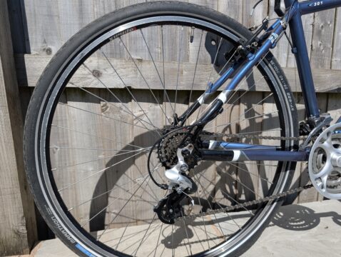 Dawes discovery 301 19" frame 700c hybrid 24speed for sale in Lancs by Handsome Devil on SHIFTA marketplace. Top quality second-hand bikes online.