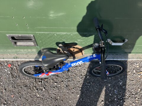 Frog Tadpole Plus Balance Bike - Blue Union Jack - GRADE C for sale in Yorkshire and The Humber by Club Bikes on SHIFTA marketplace. Top quality second-hand bikes online.