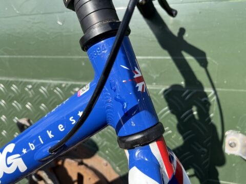 Frog Tadpole Plus Balance Bike - Blue Union Jack - GRADE C for sale in Yorkshire and The Humber by Club Bikes on SHIFTA marketplace. Top quality second-hand bikes online.