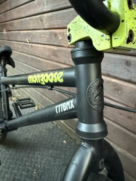 Mongoose BMX – Yellow Custom Paintsplatter – 3 Piece Cranks - Half link chain for sale in Woking by T77BMX on SHIFTA marketplace. Top quality second-hand bikes online.