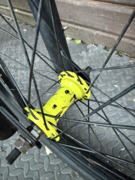 Mongoose BMX – Yellow Custom Paintsplatter – 3 Piece Cranks - Half link chain for sale in Woking by T77BMX on SHIFTA marketplace. Top quality second-hand bikes online.