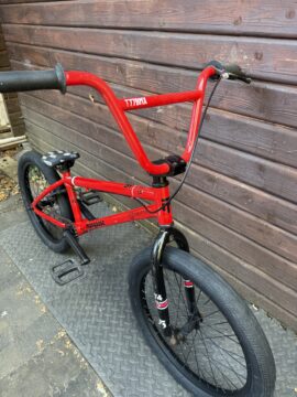 Mongoose Switch R50 20" BMX Bike – Red/Black – 3 Piece Cranks – Serviced for sale in Woking by T77BMX on SHIFTA marketplace. Top quality second-hand bikes online.