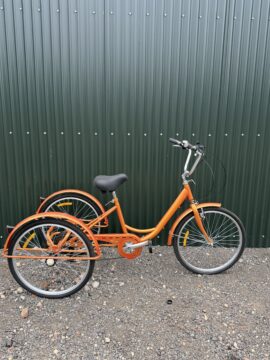 Unbranded trike in orange bike can be bought as or serviced for sale in York, North Yorkshire by Recycle York on SHIFTA marketplace. Top quality second-hand bikes online.
