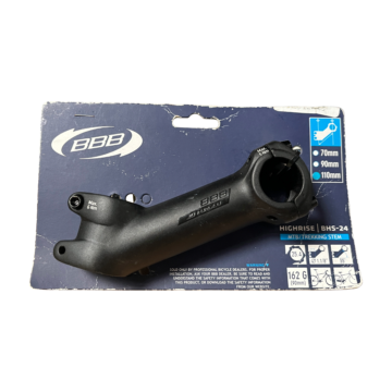 BBB BHS-24 Highrise MTB stem with 110mm length, 25.4mm bar clamp and 1 1/8 inch steerer
