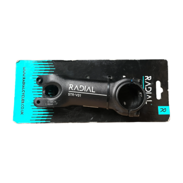 Radial Cycles STR-V01 100mm threadless bike stem with 31.8mm handlebar clamp and 1 1/8 inch steerer fitting