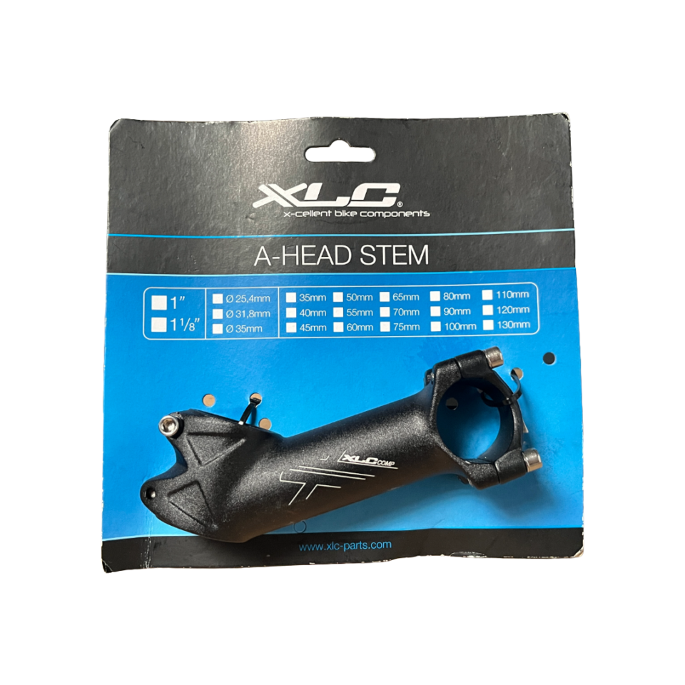 XLC A-Head bicycle stem with 110mm length and 31.8mm handlebar clamp