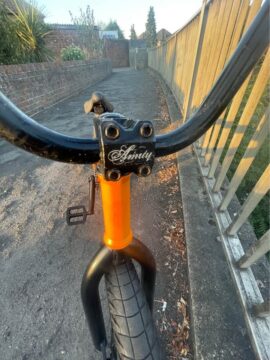 Amity Zenta 2 BMX – Rare Flat Orange – Full Chromoly for sale in Woking by T77BMX on SHIFTA marketplace. Top quality second-hand bikes online.