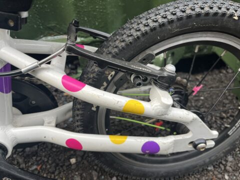 Frog 40 Kids Bike – White/Spotty – Grade C for sale in Yorkshire and The Humber by Bike Club on SHIFTA marketplace. Top quality second-hand bikes online.