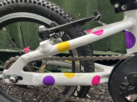 Frog 40 Kids Bike – White/Spotty – Grade C for sale in Yorkshire and The Humber by Bike Club on SHIFTA marketplace. Top quality second-hand bikes online.