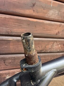Voodoo Horde MTB Frame & Forks - Grey Purple - Seized Seatpost - Spares for sale in Woking by T77BMX on SHIFTA marketplace. Top quality second-hand bikes online.